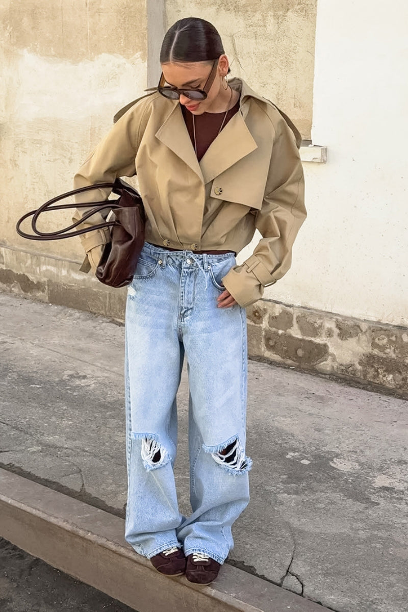 Genevieve™ - Double-Breasted Trench Jacket